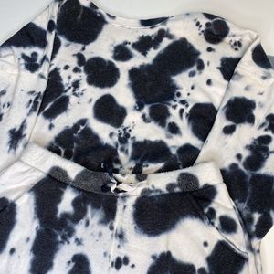 Fleece Tie Dye Sweatshirt & Shorts Lounge set - Free People